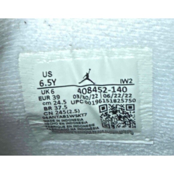 Nike Air Jordan 4 Retro Midnight Navy Size 6.5 Youth (Size 8 Women's) - Picture 6 of 9